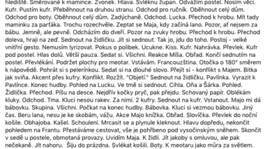 FB příspěvek herečky Lenky Schreiberové, Popel na křídlech Suzanne Renaud, Horácké divadlo Jihlava, 2023