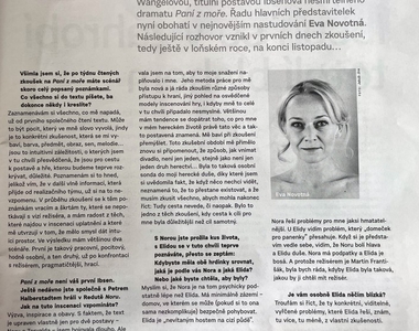 Eva Novotná text Paní z moře (Zdroj NdB diva. Magazín Národního divadla Brno, leden-únor 2017)