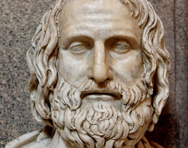 Bust of Euripides, Roman copy after a Greek original from ca. 330 BC., Wikimedia Commons